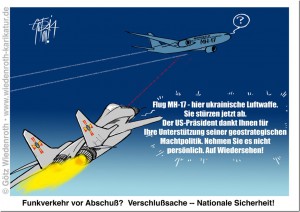 Karikatur Götz Wiedenroth Abschuß MH 017